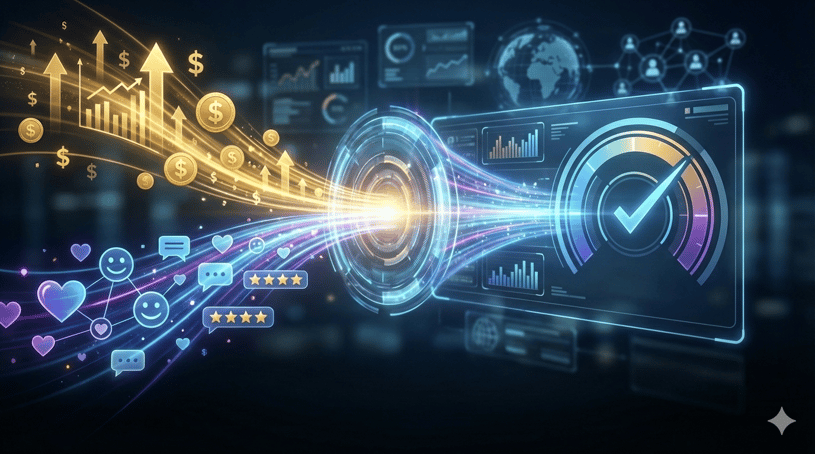 Combining revenue and customer experience as a single performance lens