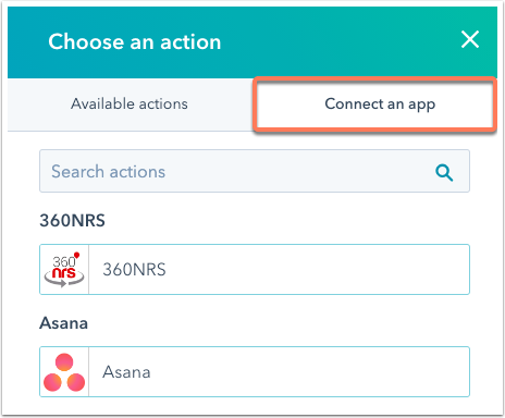 connecting apps to HubSpot