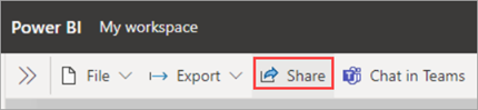 Power BI report sharing