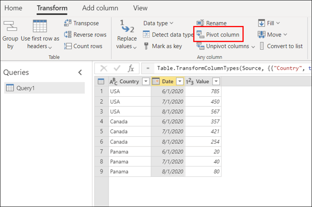 Power Pivot module of Power BI