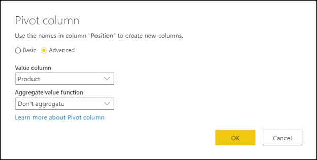 Power Pivot module of Power BI