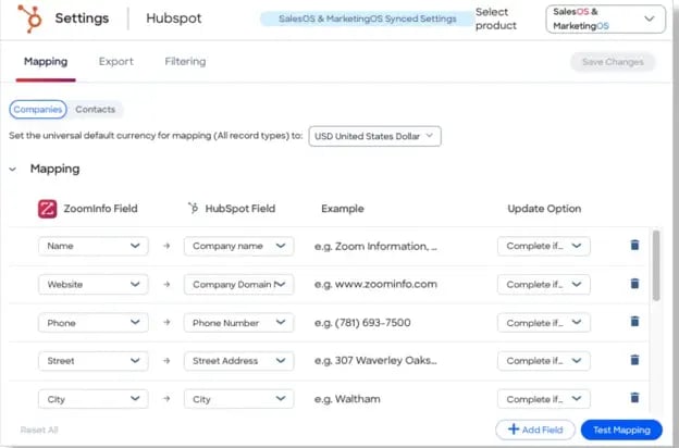 Integrate ZoomInfo with HubSpot