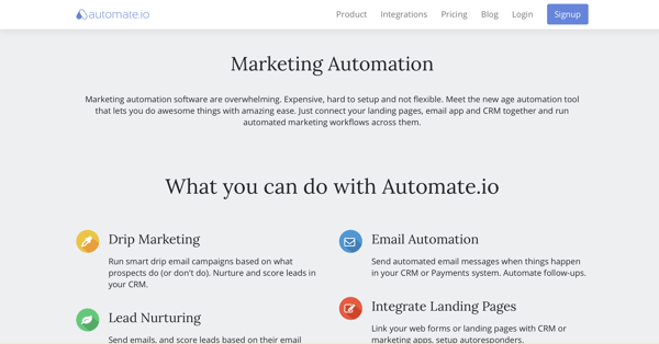 automate.io marketing automation tool