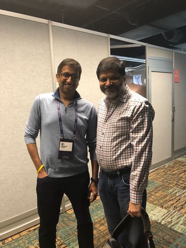 Shreyansh with Dharmesh Shah at Inbound 2018