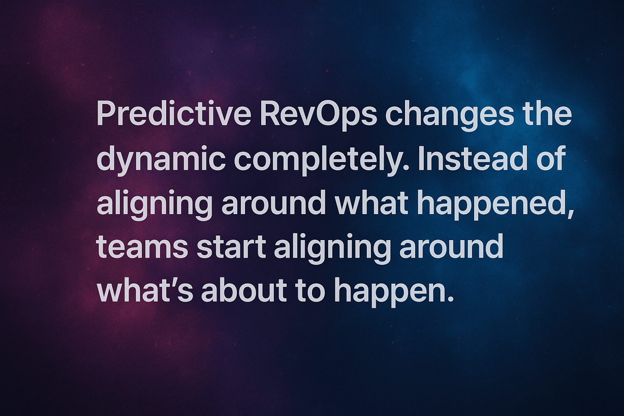 From reactive to predictive: The RevOps maturity curve