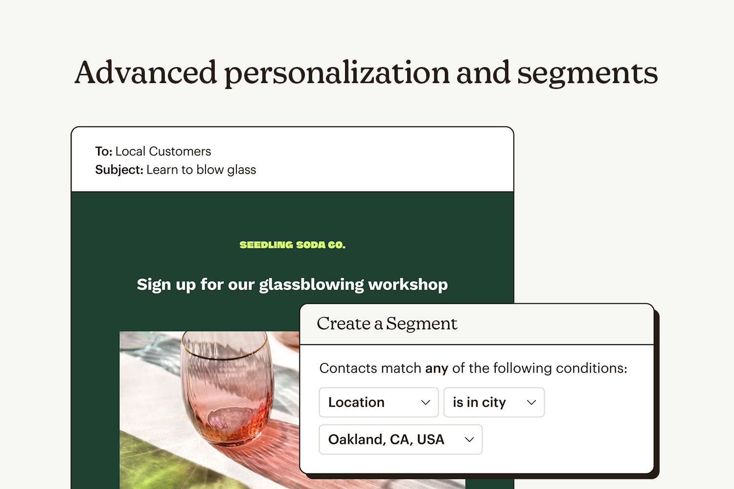 advanced personalization and segments